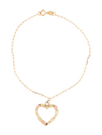Bracelet 14K Heart Charm Bracelet