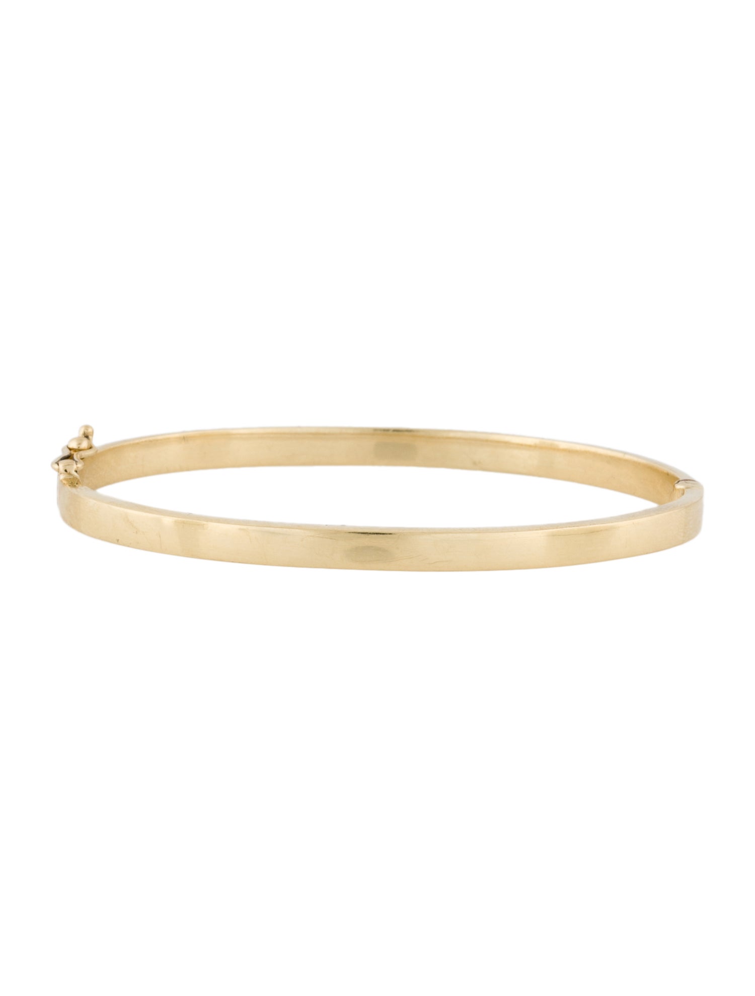 Bracelet 14K Oval Hinged Bangle