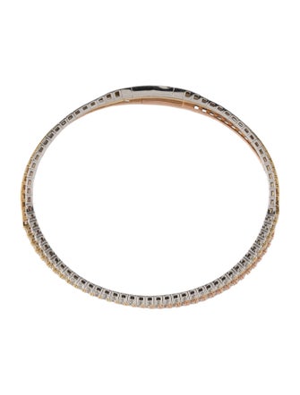 Bracelet 14K 2.76ctw Lab Grown Diamond Flexible Stacking Bangle Set of 3