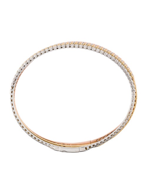 Bracelet 14K 2.77ctw Diamond Flexible Bracelet Set of 3