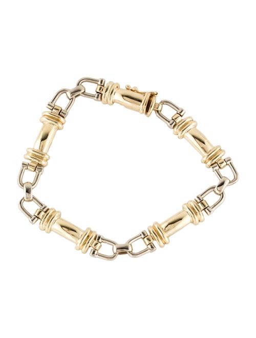 Bracelet 14K Two-Tone Link Bracelet