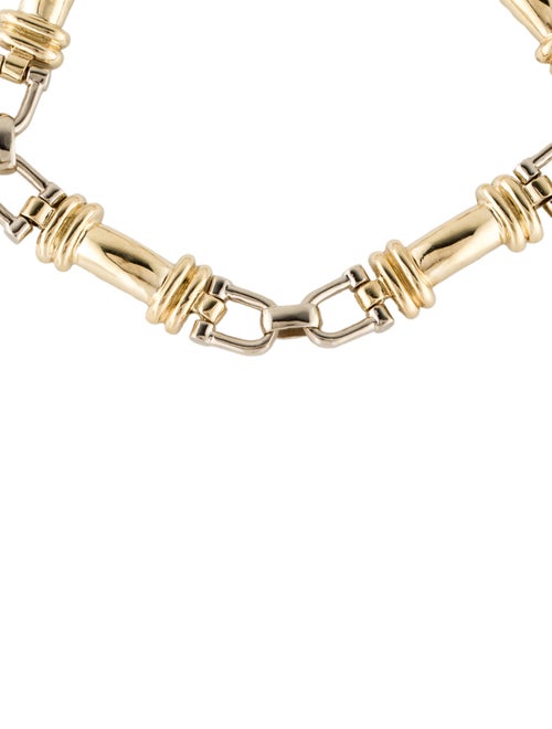 Bracelet 14K Two-Tone Link Bracelet