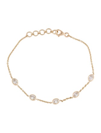 Bracelet 14K Diamond Station Bracelet