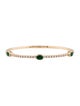 Bracelet 18K Emerald & Diamond Bangle Bracelet