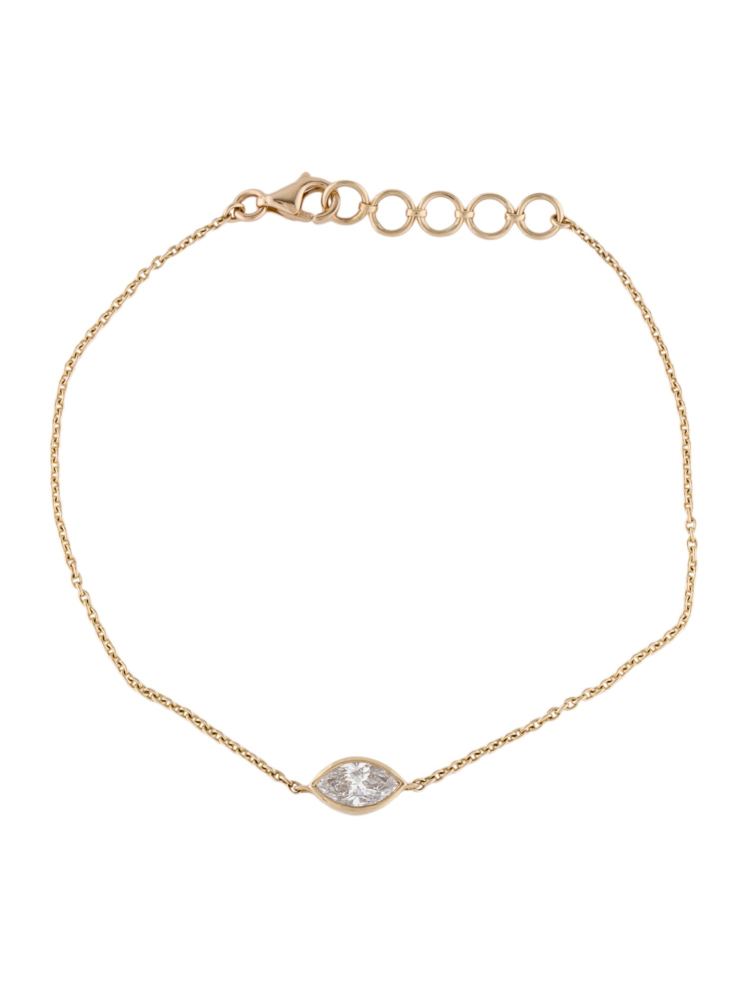 Bracelet 14K Diamond Station Bracelet