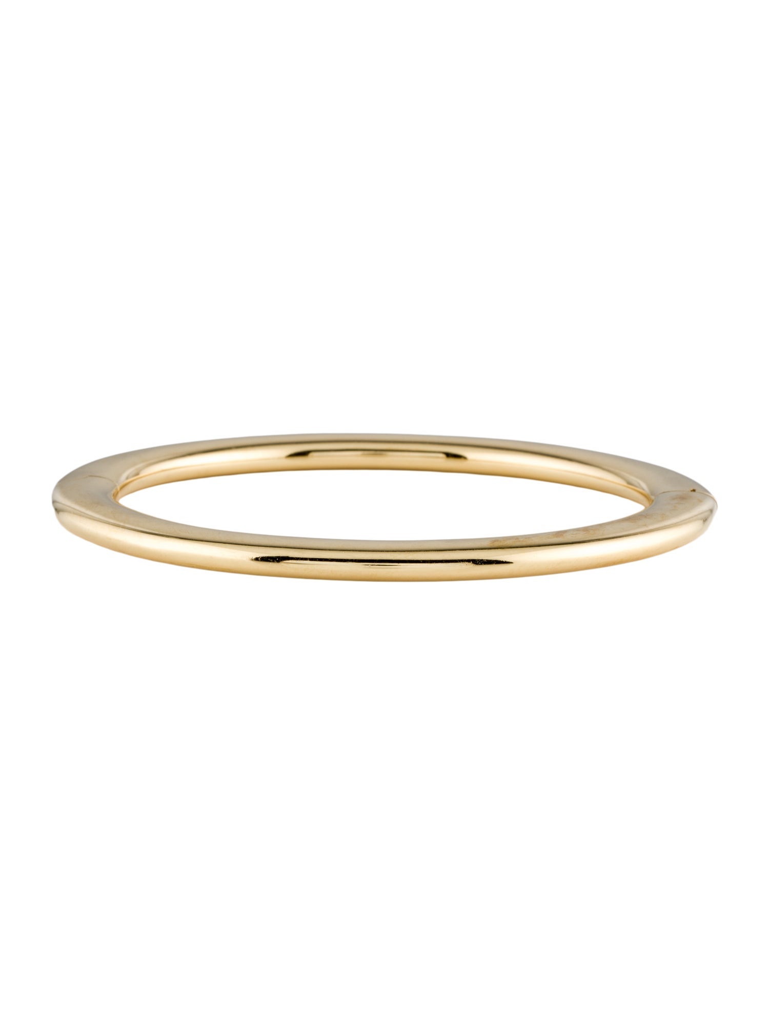 Simple Open Cuff Bangle Bracelet In 18k Yellow Gold - Filigree Jewelers - Foto 12