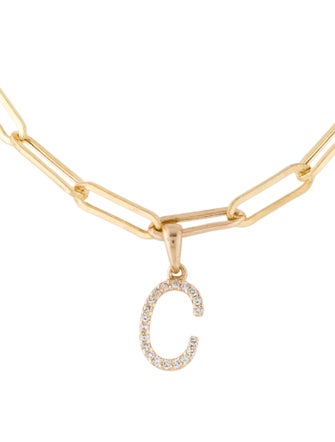 Bracelet 14K Diamond 'C' Charm