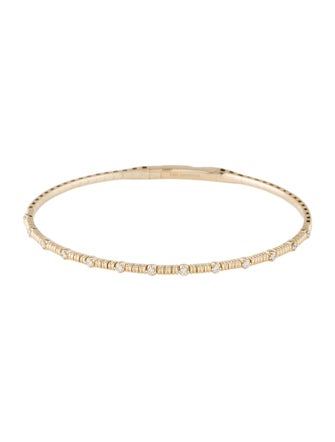 Bracelet 14K Diamond Flexible Bangle