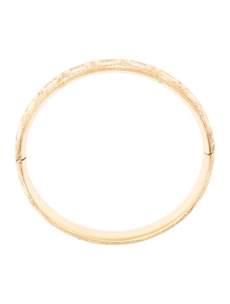 Bracelet 14K Patterned Bangle Bracelet