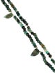Bracelet 14K Emerald Leaf Multi Strand Bead Bracelet