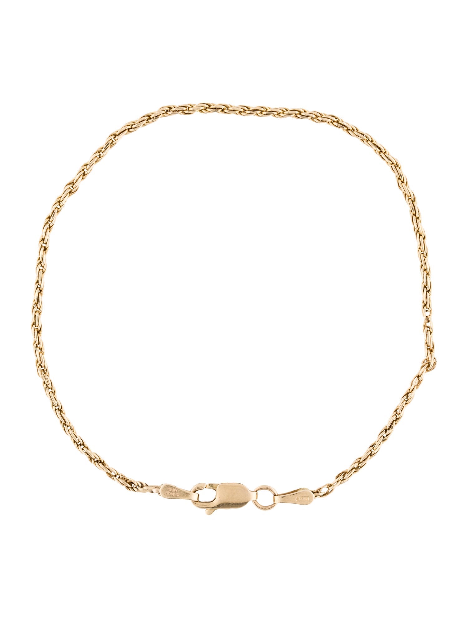 Bracelet 14K Rope Link Bracelet