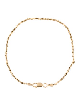 Bracelet 14K Rope Link Bracelet