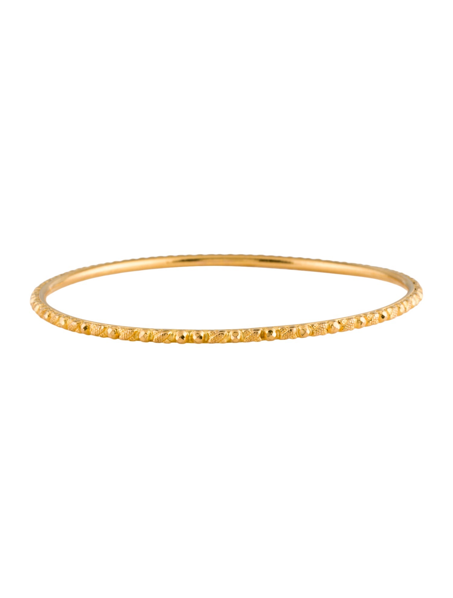 Bracelet 22K Textured Bangle