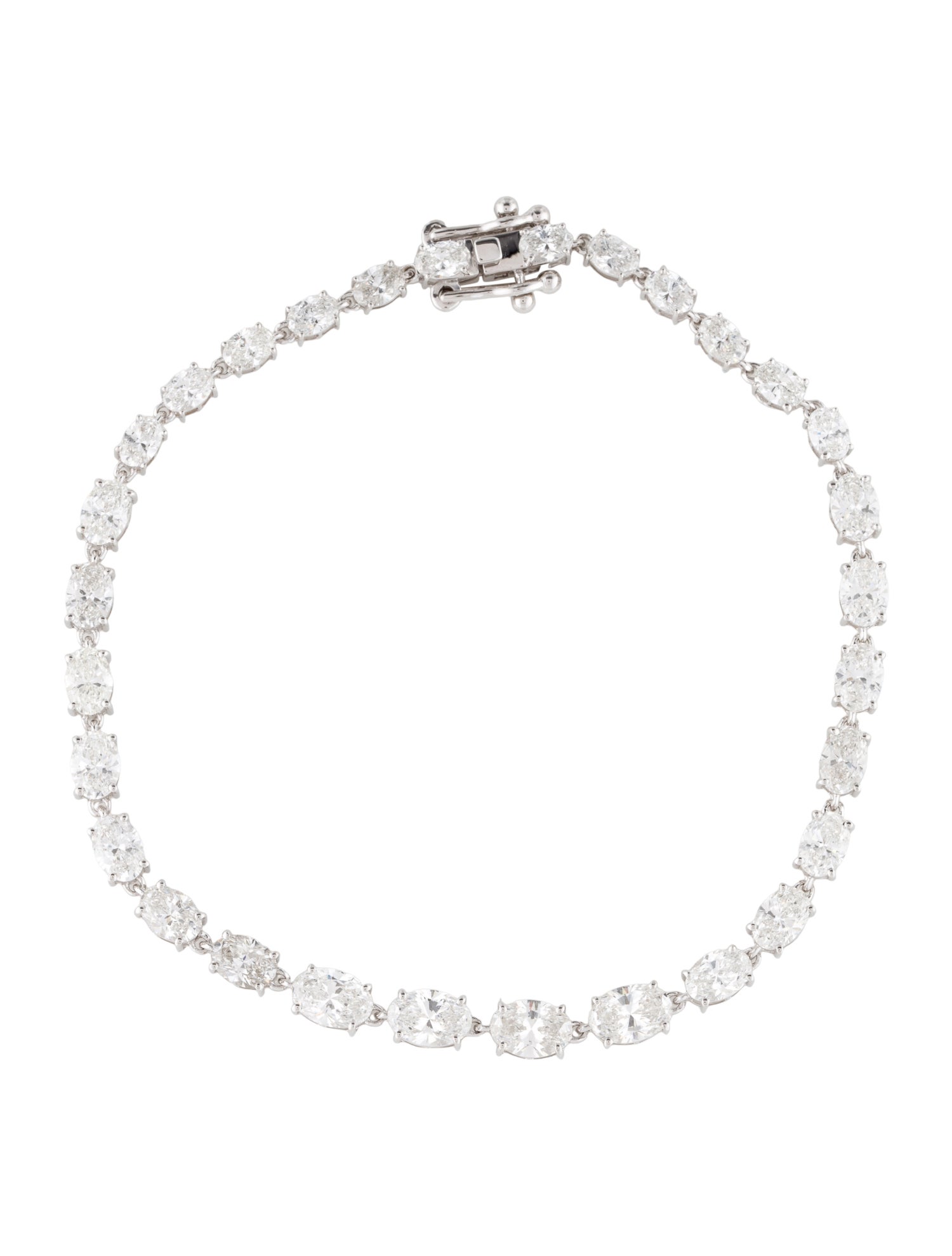 Bracelet 14K 6.64ctw Lab-Grown Dimond Graduated Tennis Bracelet