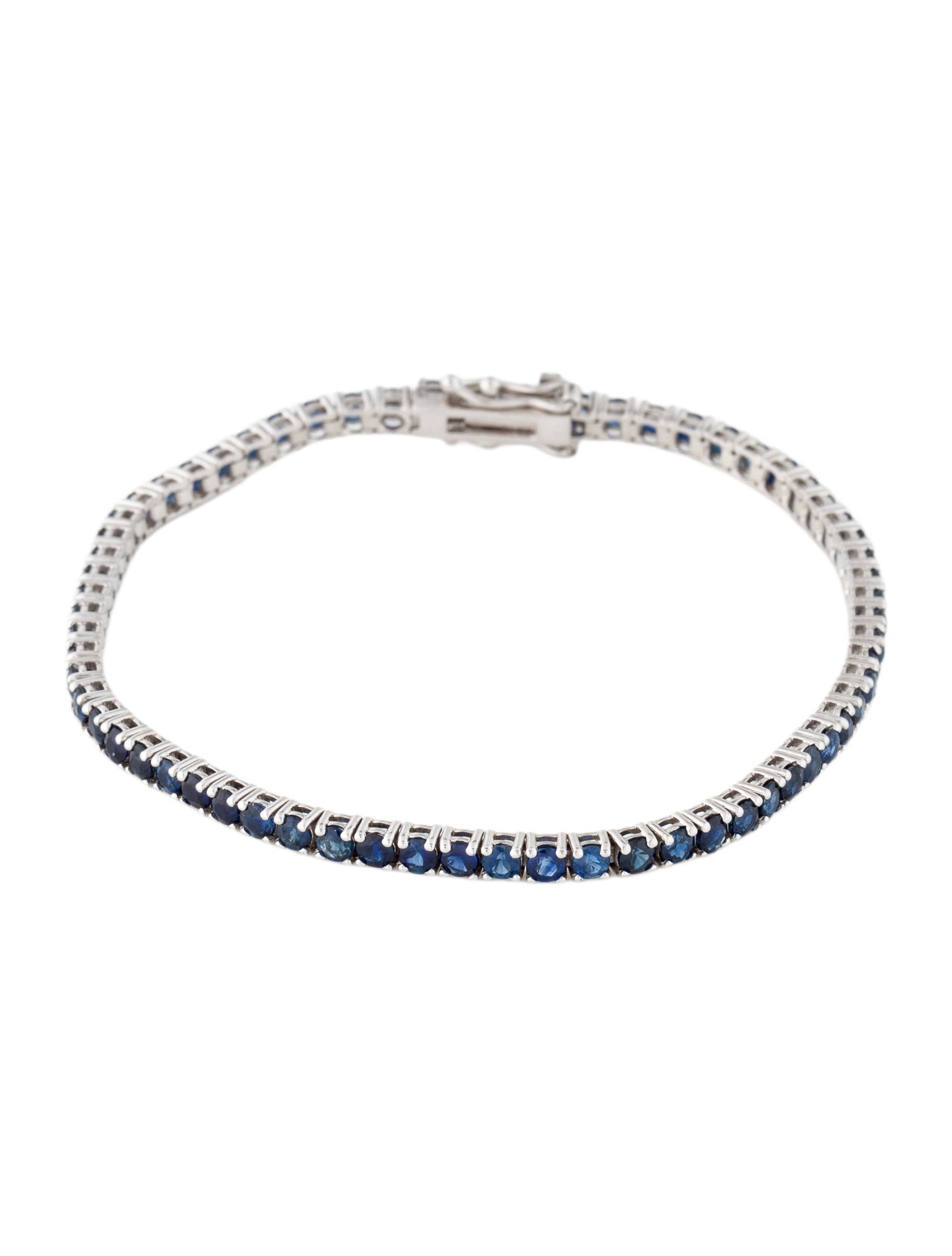 Bracelet 14K 4.42ctw Sapphire Link Bracelet