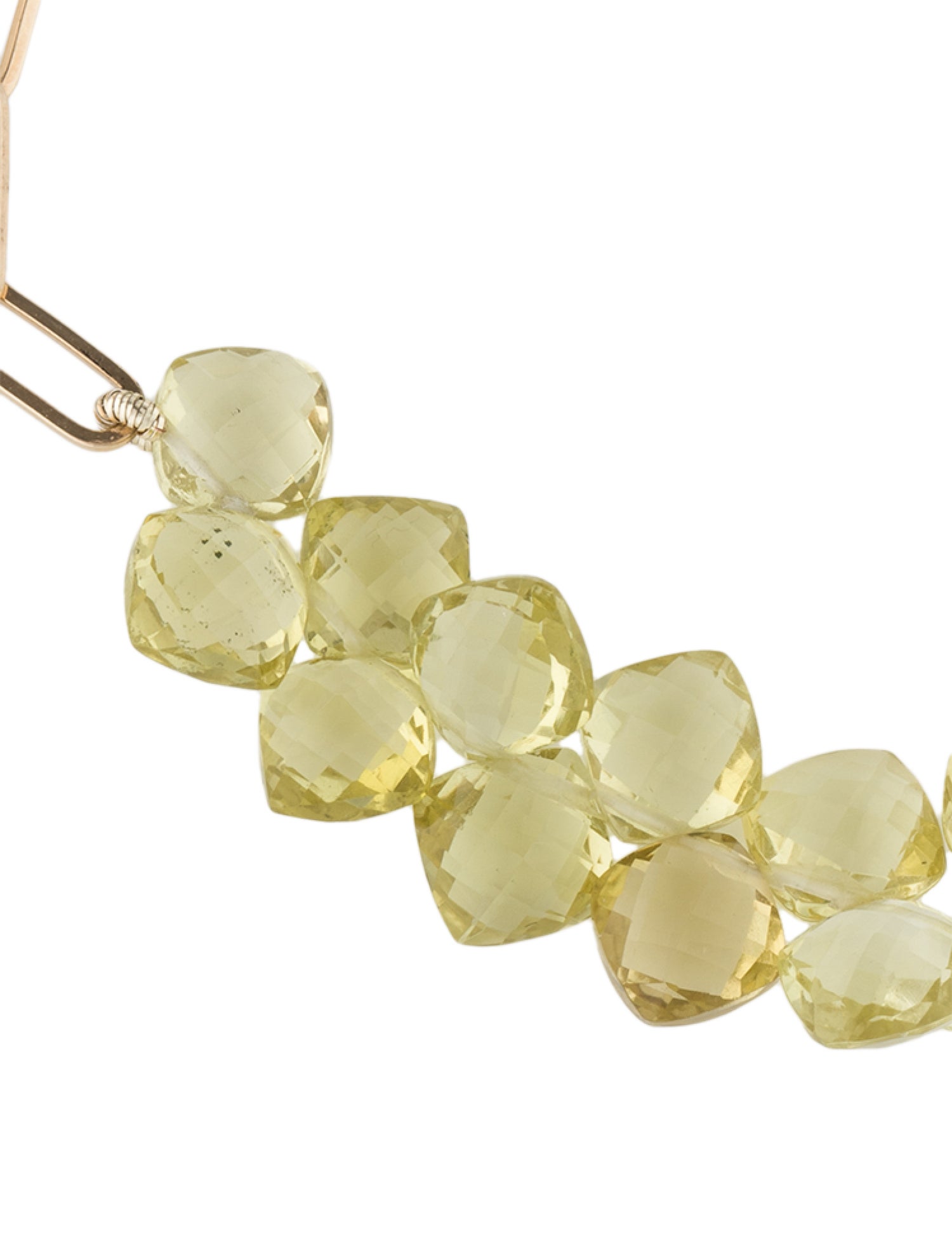 Bracelet 14K Quartz Bead Link Station Bracelet