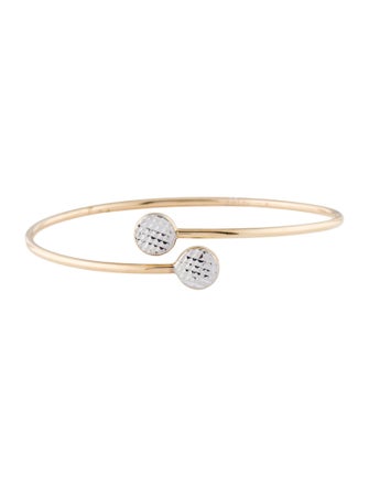Bracelet 14K Circle Bypass Bangle Bracelet