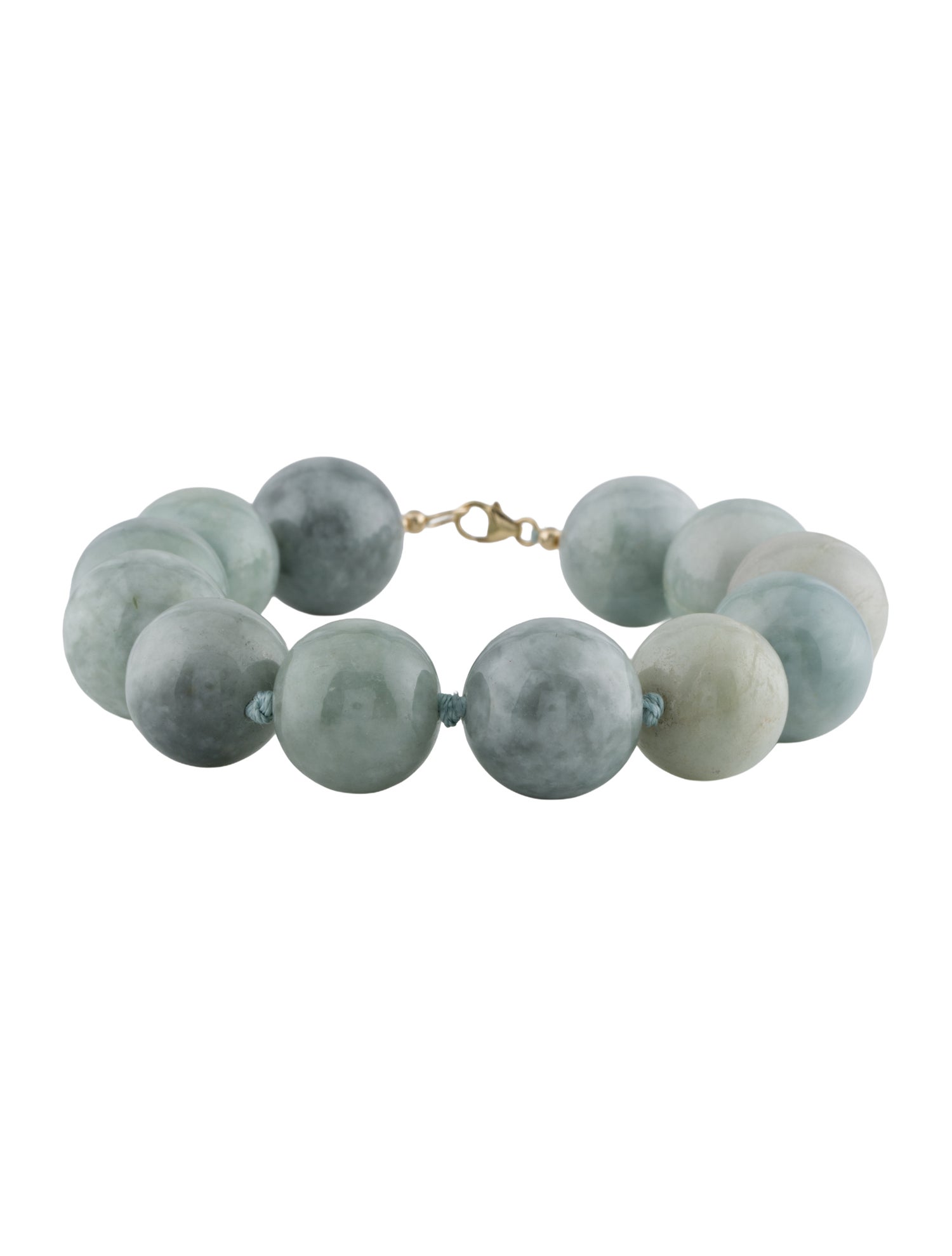 Bracelet 14K Jadeite Bead Bracelet