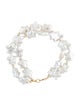 Bracelet 14K Pearl Star Double Strand Bead Bracelet