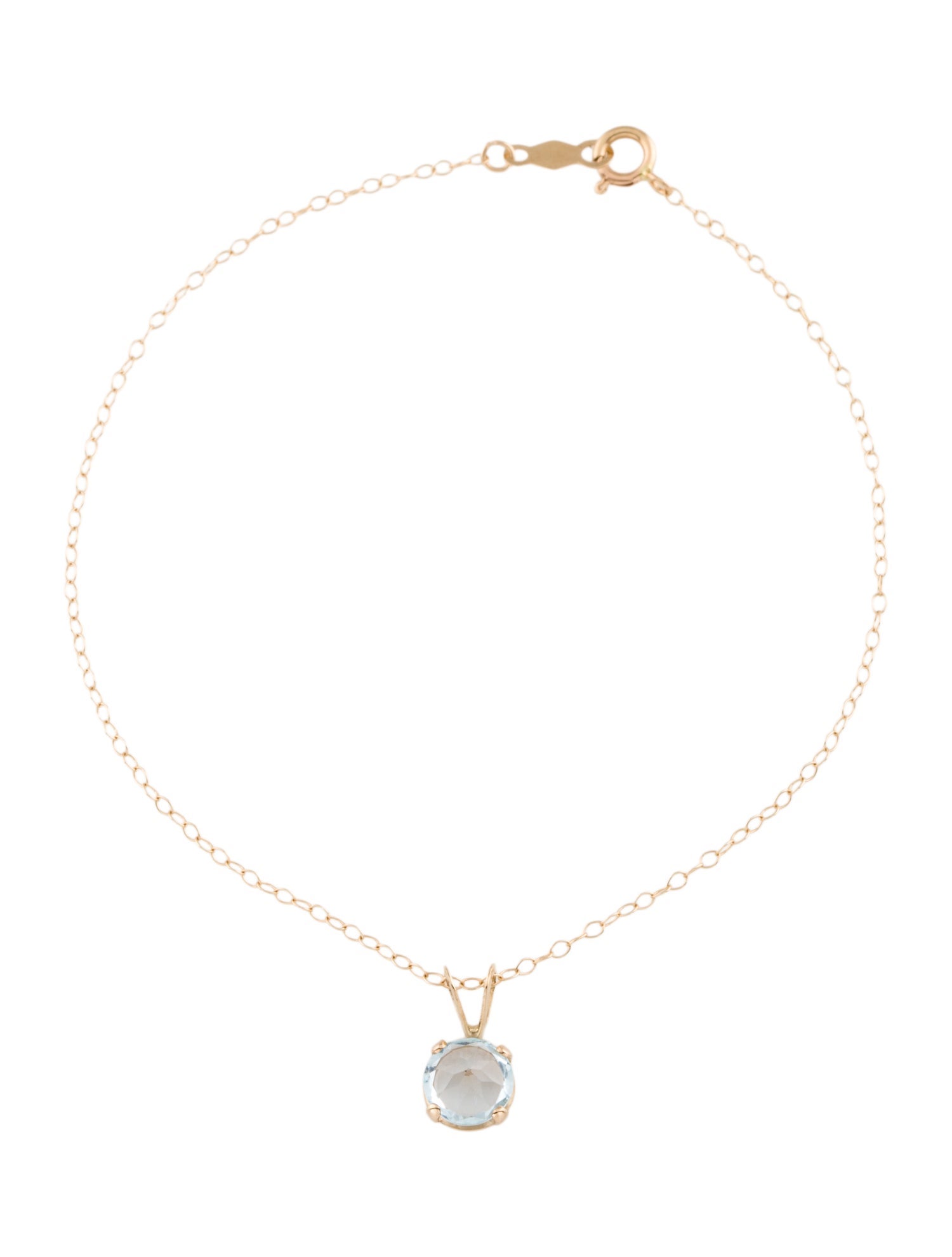 Bracelet 14K Topaz Charm Bracelet