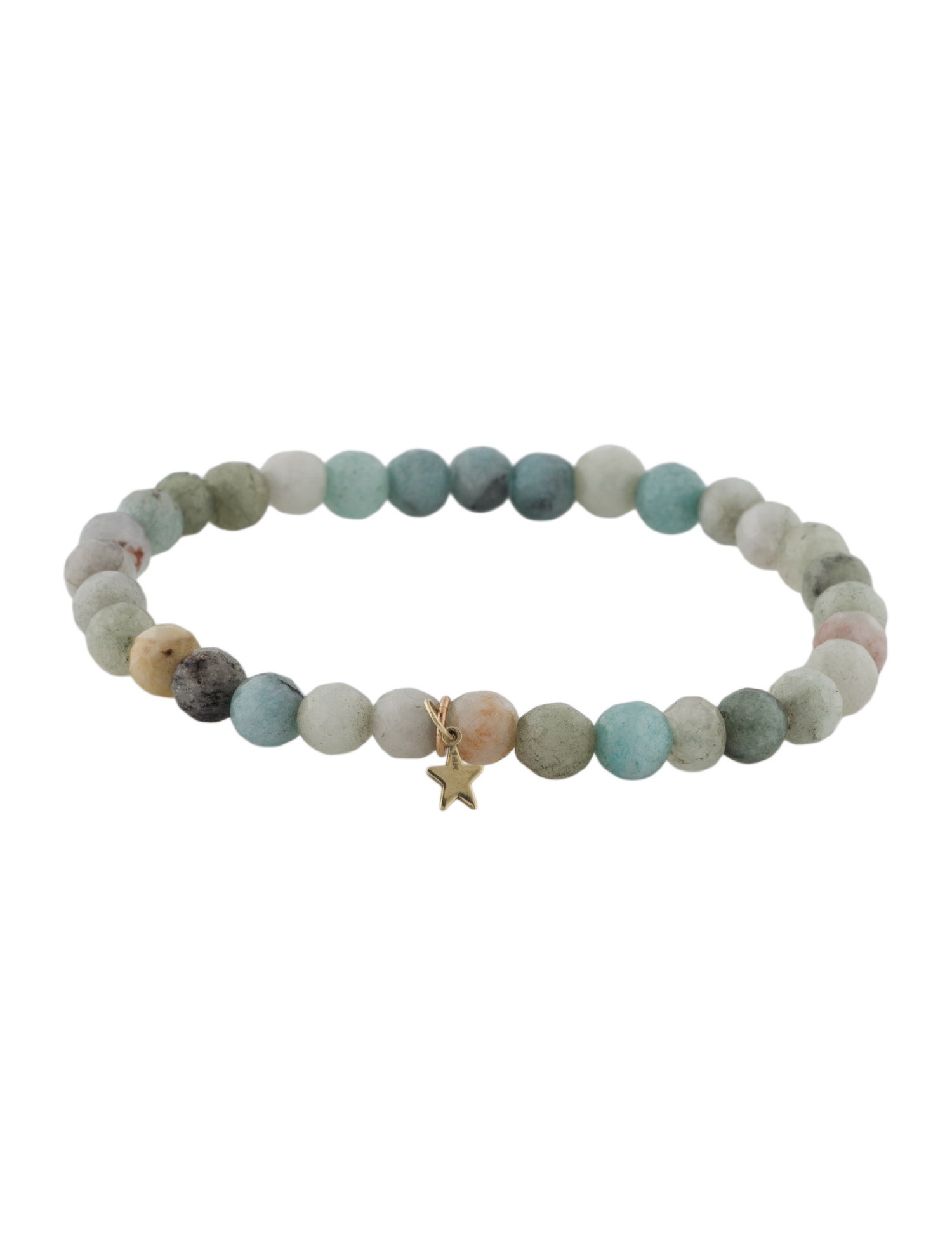 Bracelet 14K Dyed Quartzite Bead