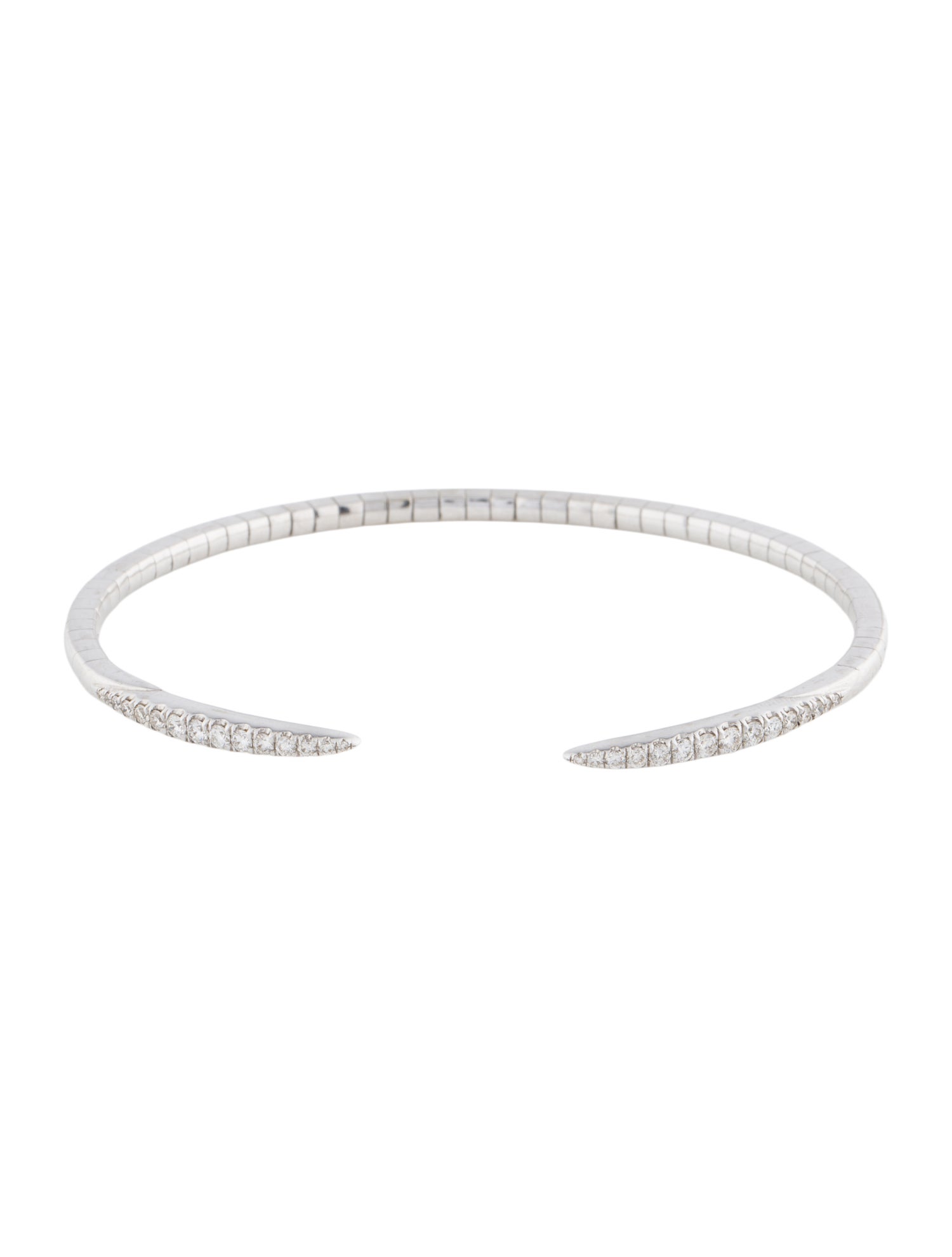 Gabriel & Co. 14K Diamond Split Spike Bangle
