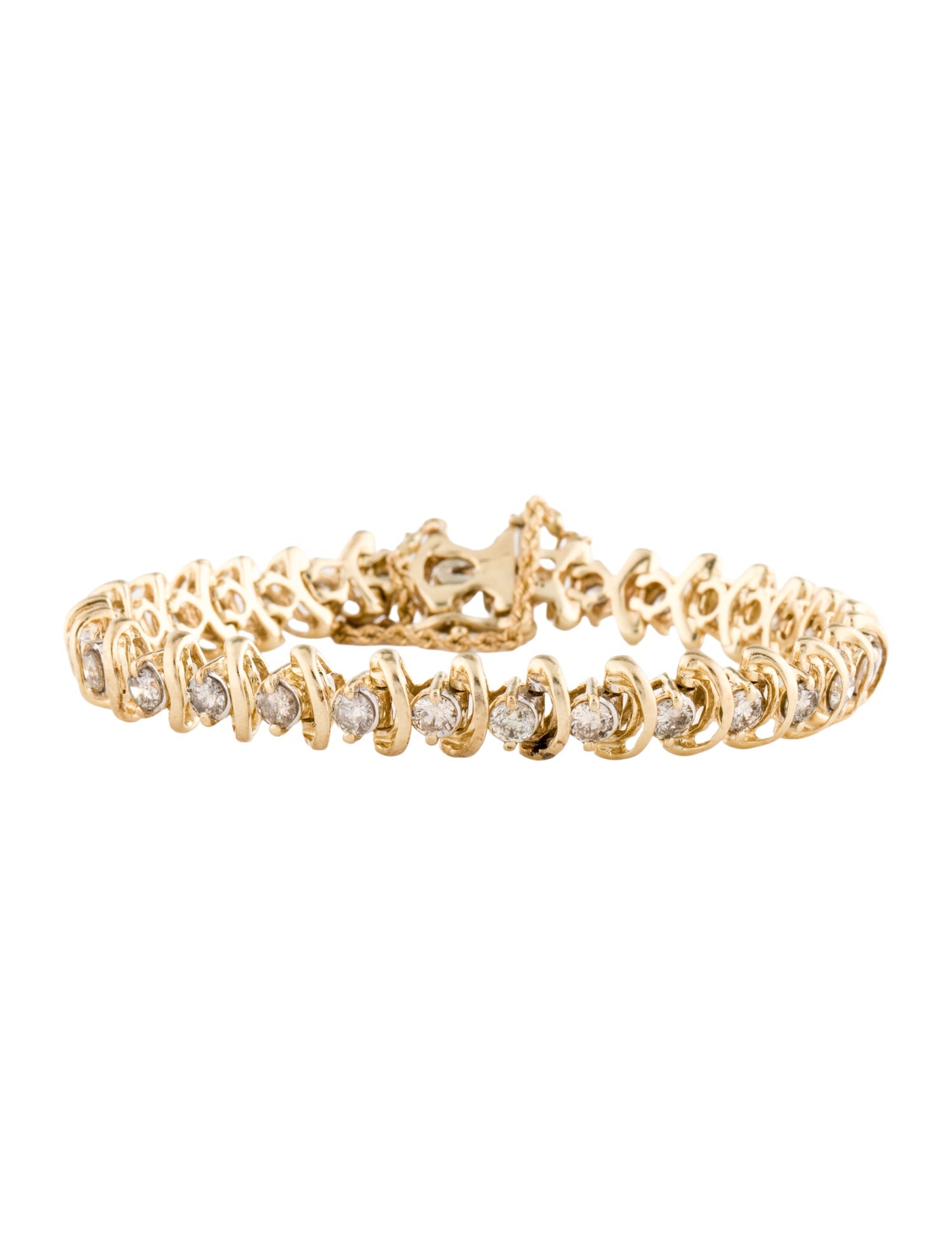 Bracelet 14K 4.50ctw Diamond Link Bracelet