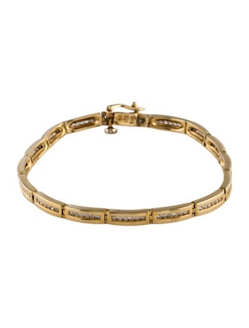 Bracelet Link 14K Diamond Channel Set