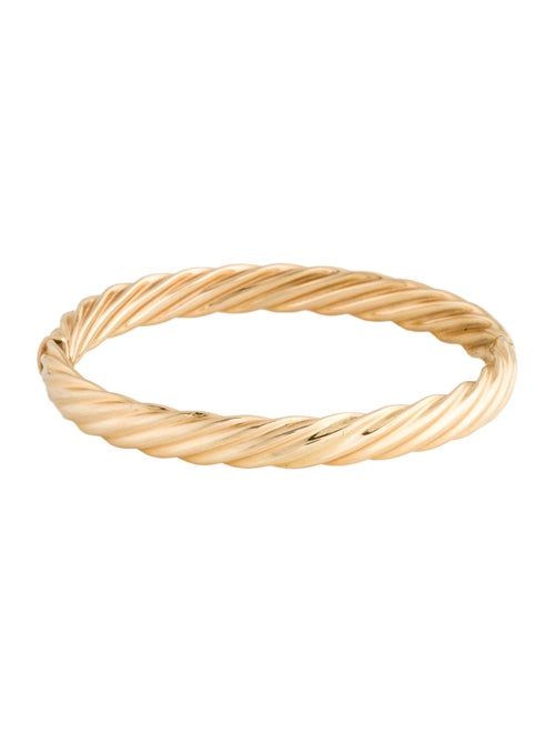 Bracelet 14K Twisted Hinge Bangle