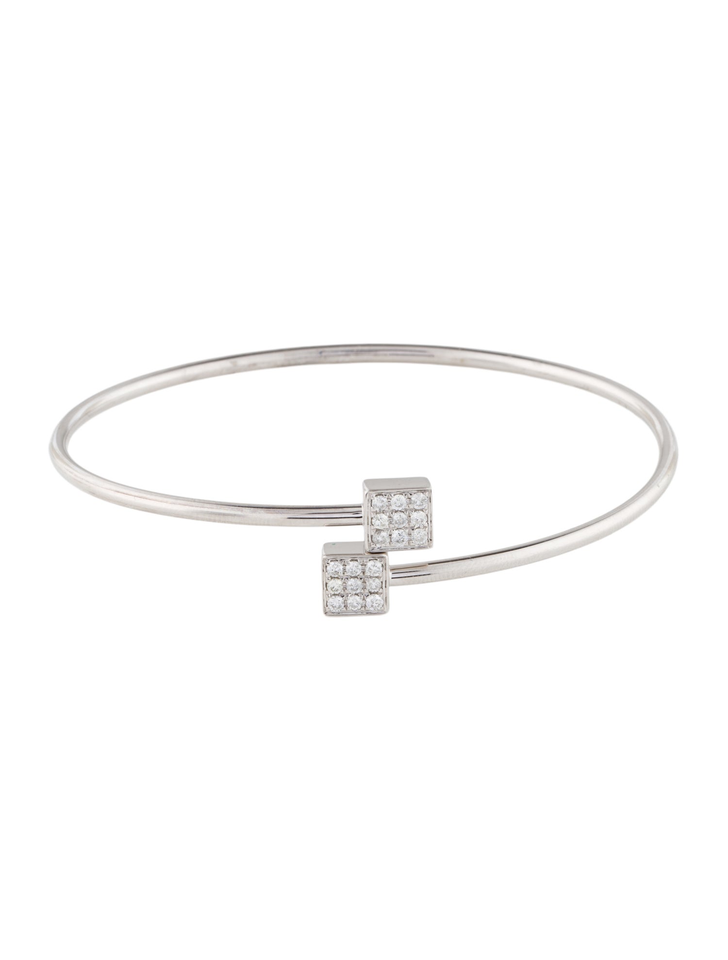 Bracelet 14K Diamond Bypass Bangle Bracelet