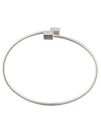 Bracelet 14K Diamond Bypass Bangle Bracelet