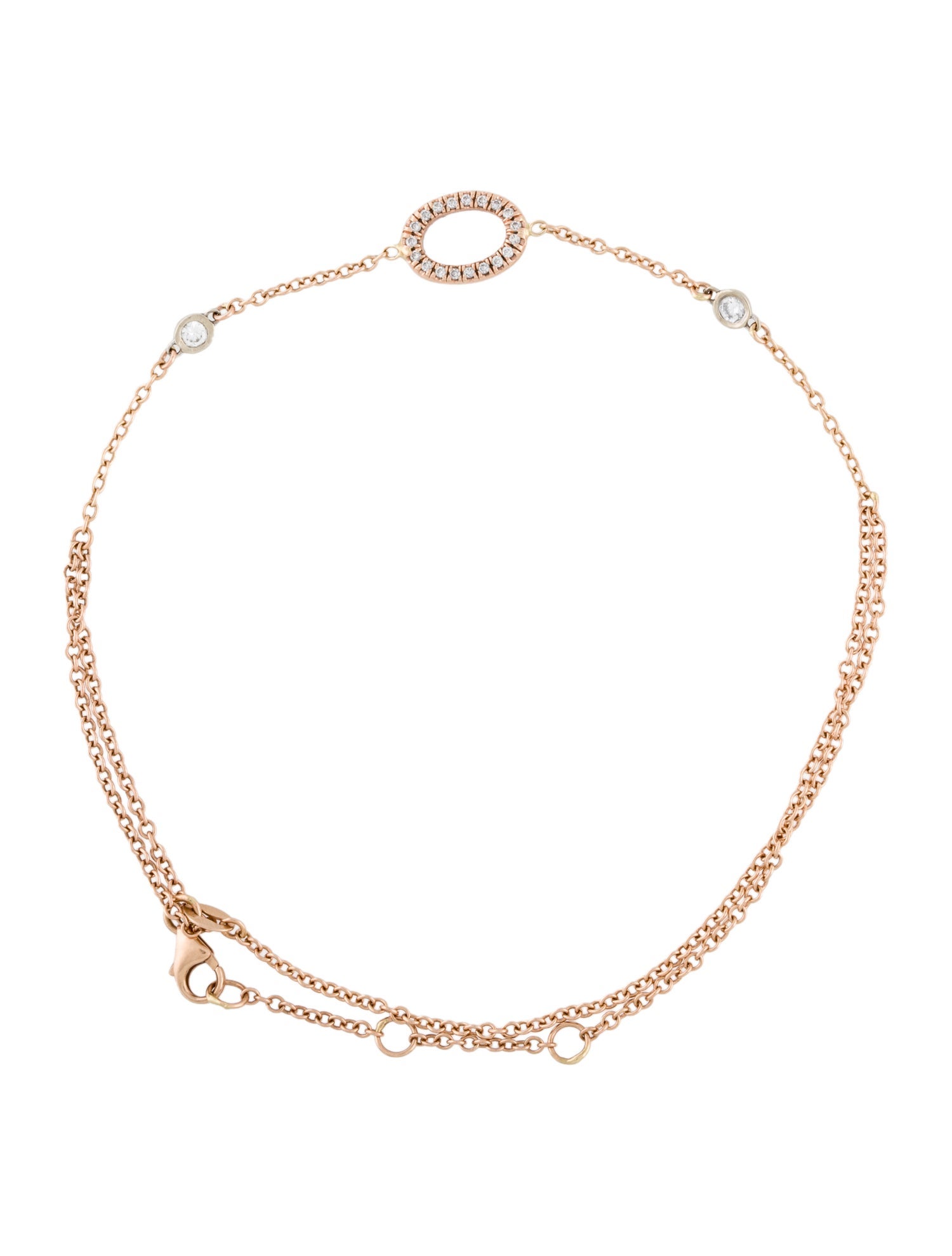 Bracelet 14K Diamond Hand Chain