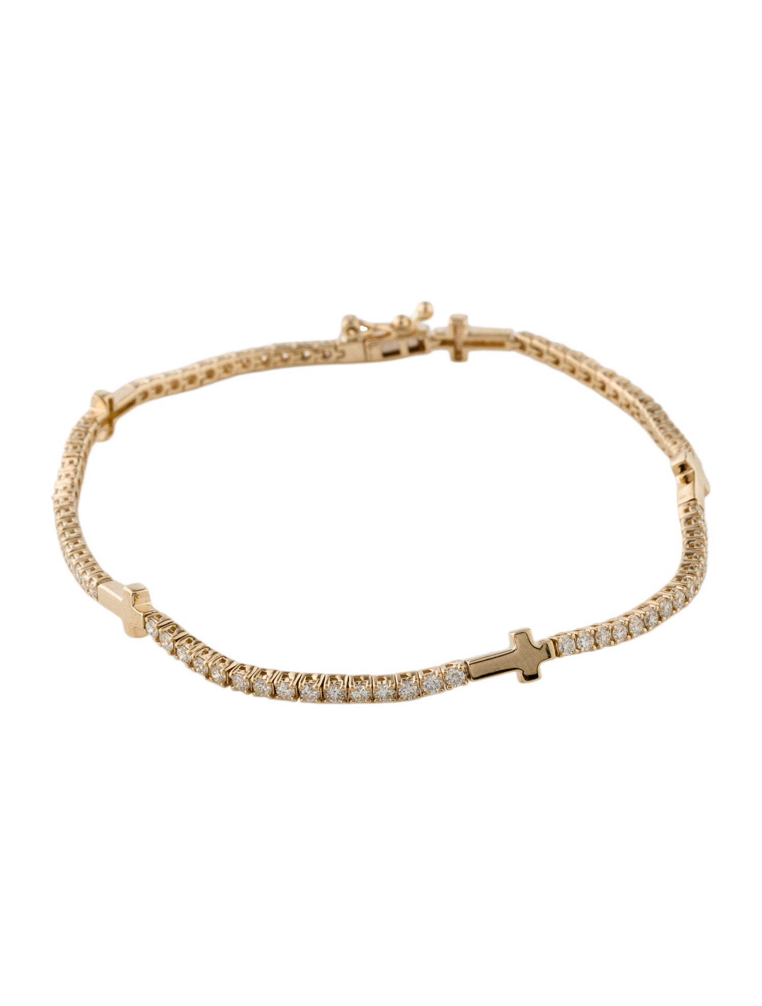 Bracelet 14K 1.35ctw Diamond Station Bracelet