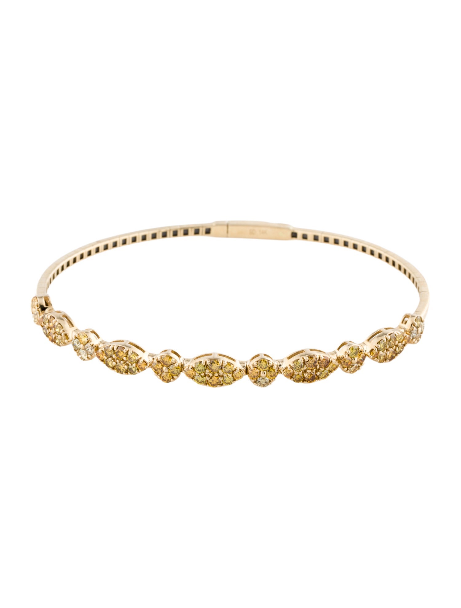 Bracelet 14K 1.93ctw Diamond Flexible Station Bracelet