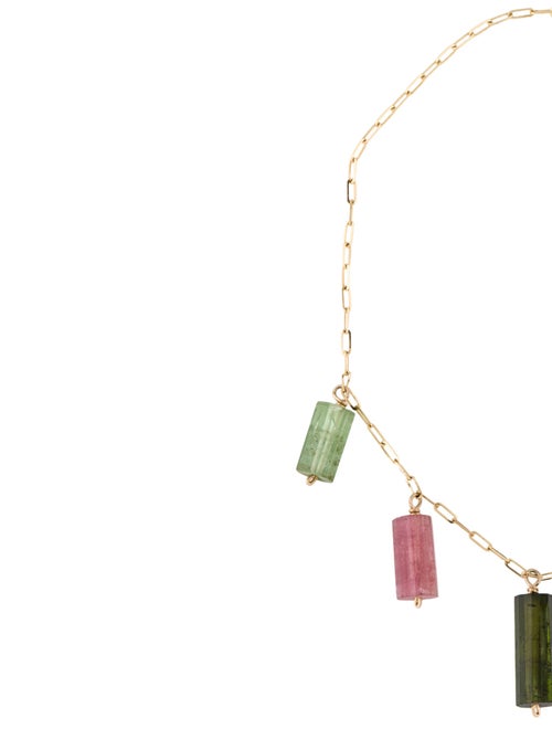 Bracelet 14K Tourmaline Charm Bracelet