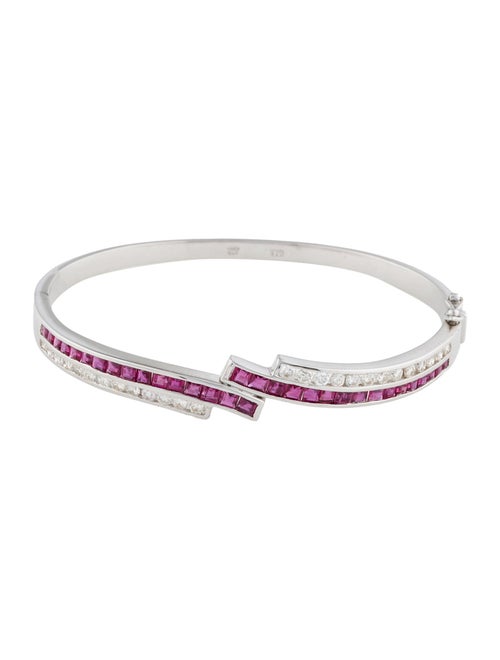 Bracelet 18K Ruby & Diamond Bangle Bracelet