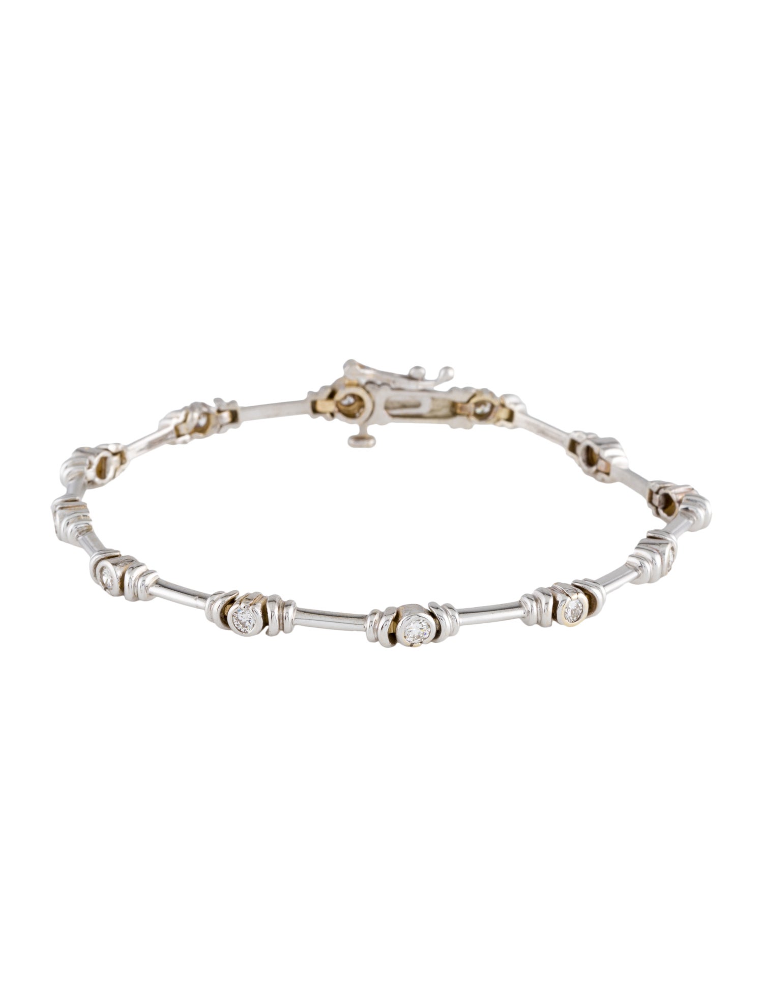 Bracelet 14K Diamond Link Bracelet