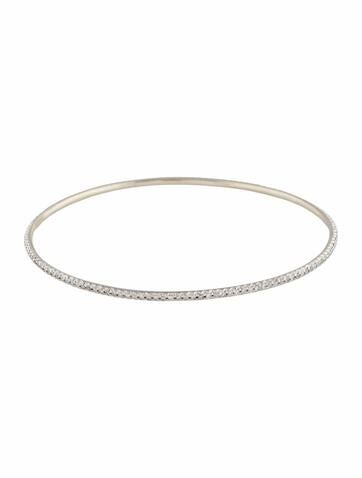 Bracelet Bangle 14K Diamond Thin