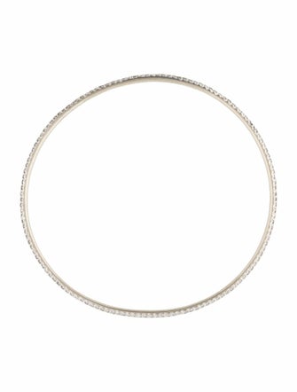 Bracelet 14K Diamond Thin Bangle