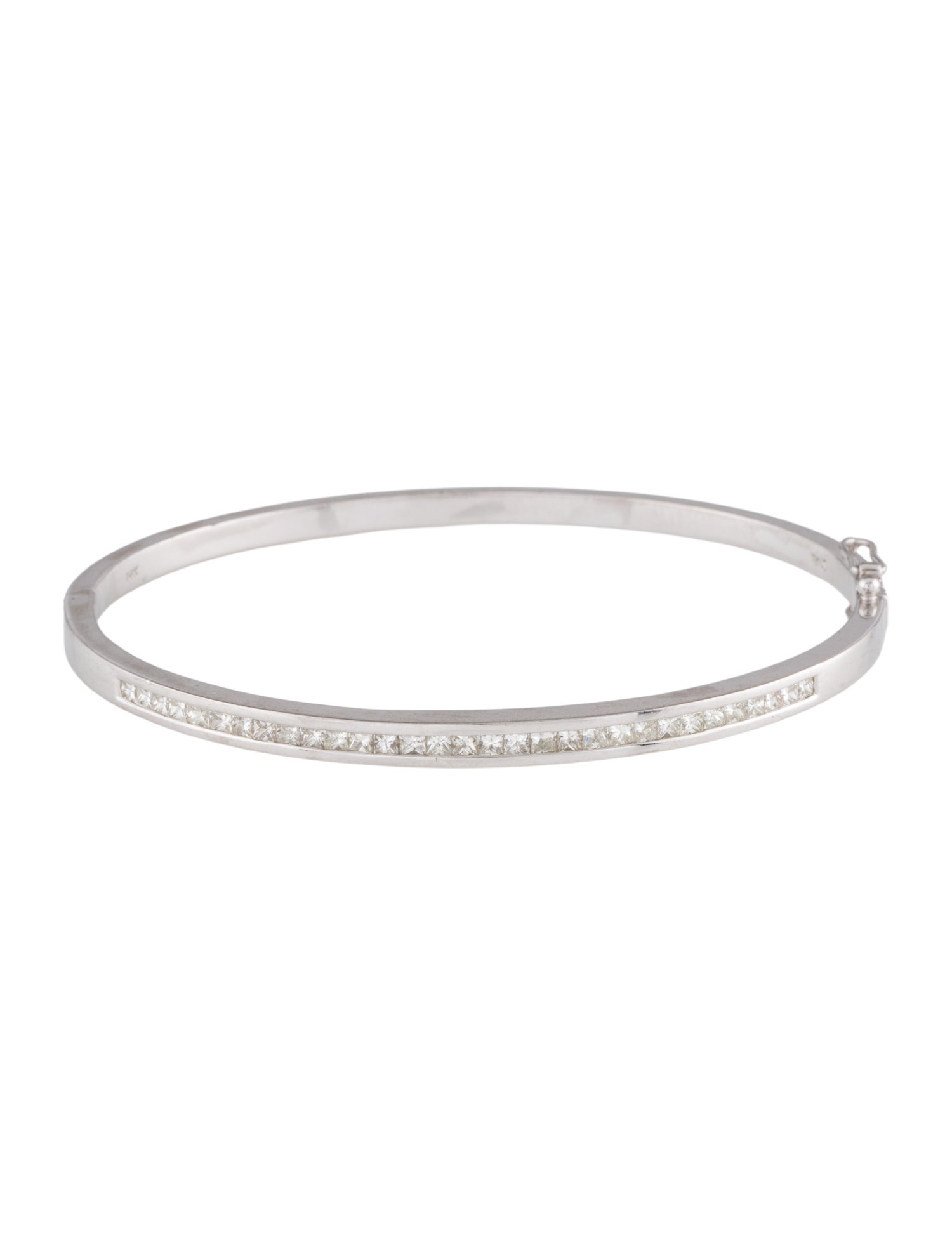Bracelet 14K 1.39ctw Diamond Hinged Bangle Bracelet
