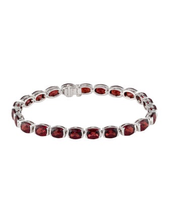 Bracelet 14K Garnet Link Bracelet