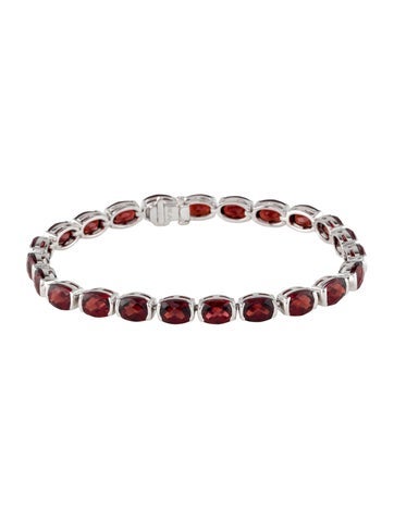 Bracelet Link 14K Garnet