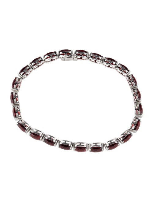 Bracelet 14K Garnet Link Bracelet