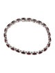 Bracelet 14K Garnet Link Bracelet
