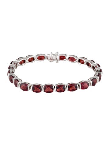 Bracelet Link 14K Garnet