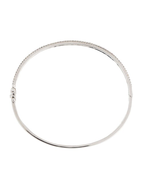 Bracelet 14K Sapphire & Diamond Hinged Bangle Bracelet