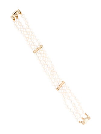 Bracelet 14K Pearl Multistrand Bead Bracelet
