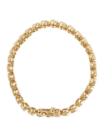 Bracelet 14K 7.50ctw Diamond Half Moon Link Bracelet