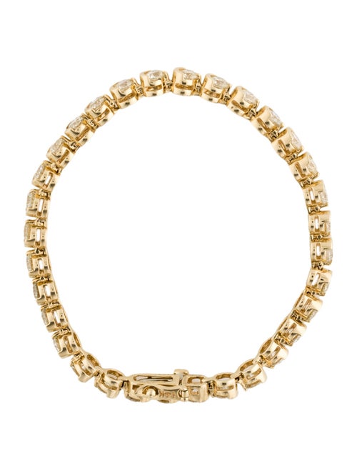 Bracelet 14K 7.50ctw Diamond Half Moon Link Bracelet