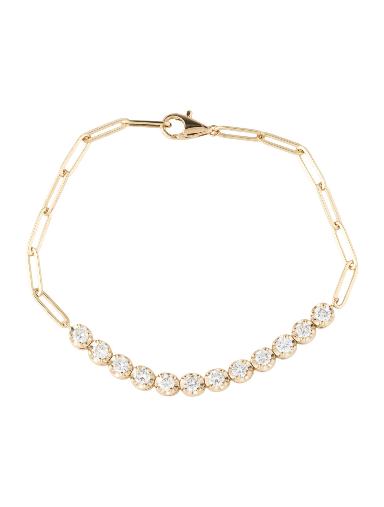 Bracelet 14K 1.20ctw Diamond Link Bracelet